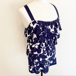 INC International Concepts Ruffle Racerback Tank